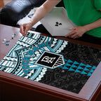 Personalized Port Adelaide Power Puzzle Polynesian Tribal Pattern Heritage Football
