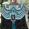 Personalized Port Adelaide Power Quilt Polynesian Tribal Pattern Heritage Football