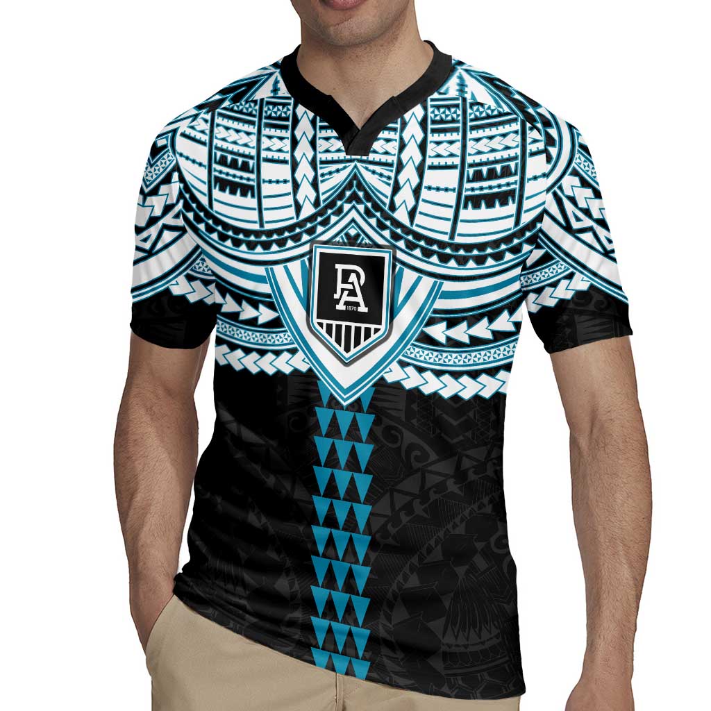 Personalized Port Adelaide Power Rugby Jersey Polynesian Tribal Pattern Heritage Football