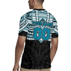 Personalized Port Adelaide Power Rugby Jersey Polynesian Tribal Pattern Heritage Football