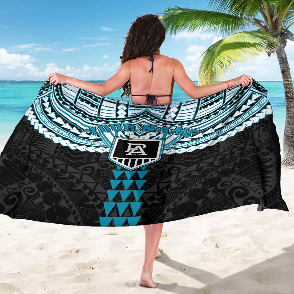 Personalized Port Adelaide Power Sarong Polynesian Tribal Pattern Heritage Football