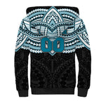 Personalized Port Adelaide Power Sherpa Hoodie Polynesian Tribal Pattern Heritage Football