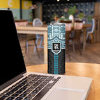 Personalized Port Adelaide Power Skinny Tumbler Polynesian Tribal Pattern Heritage Football