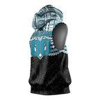Personalized Port Adelaide Power Sleeveless Hoodie Polynesian Tribal Pattern Heritage Football