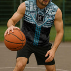 Personalized Port Adelaide Power Sleeveless Hoodie Polynesian Tribal Pattern Heritage Football