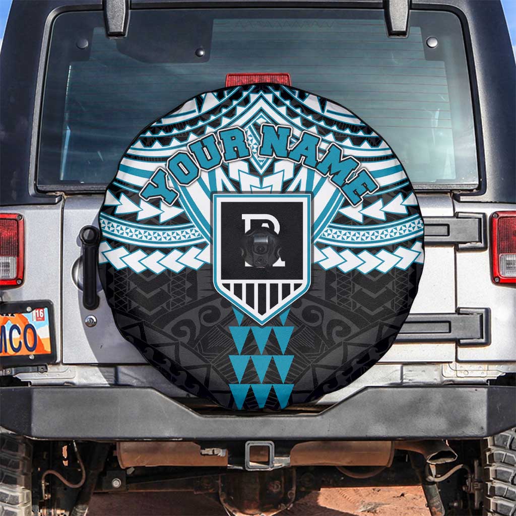 Personalized Port Adelaide Power Spare Tire Cover Polynesian Tribal Pattern Heritage Football