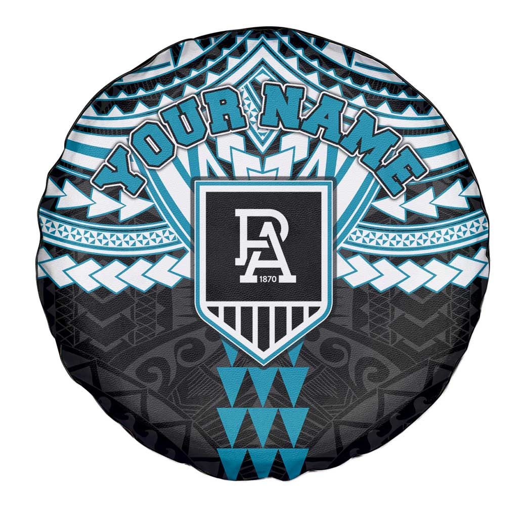 Personalized Port Adelaide Power Spare Tire Cover Polynesian Tribal Pattern Heritage Football