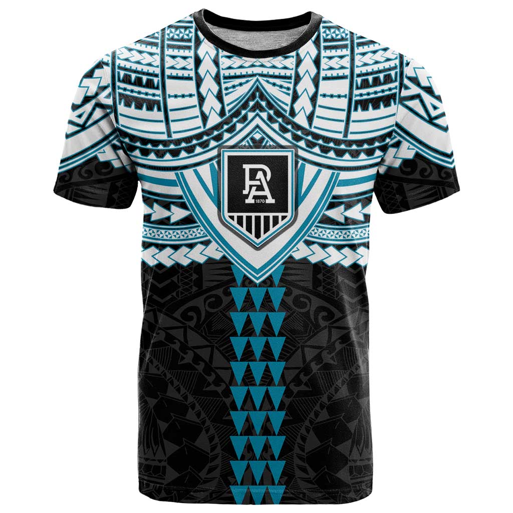 Personalized Port Adelaide Power T Shirt Polynesian Tribal Pattern Heritage Football