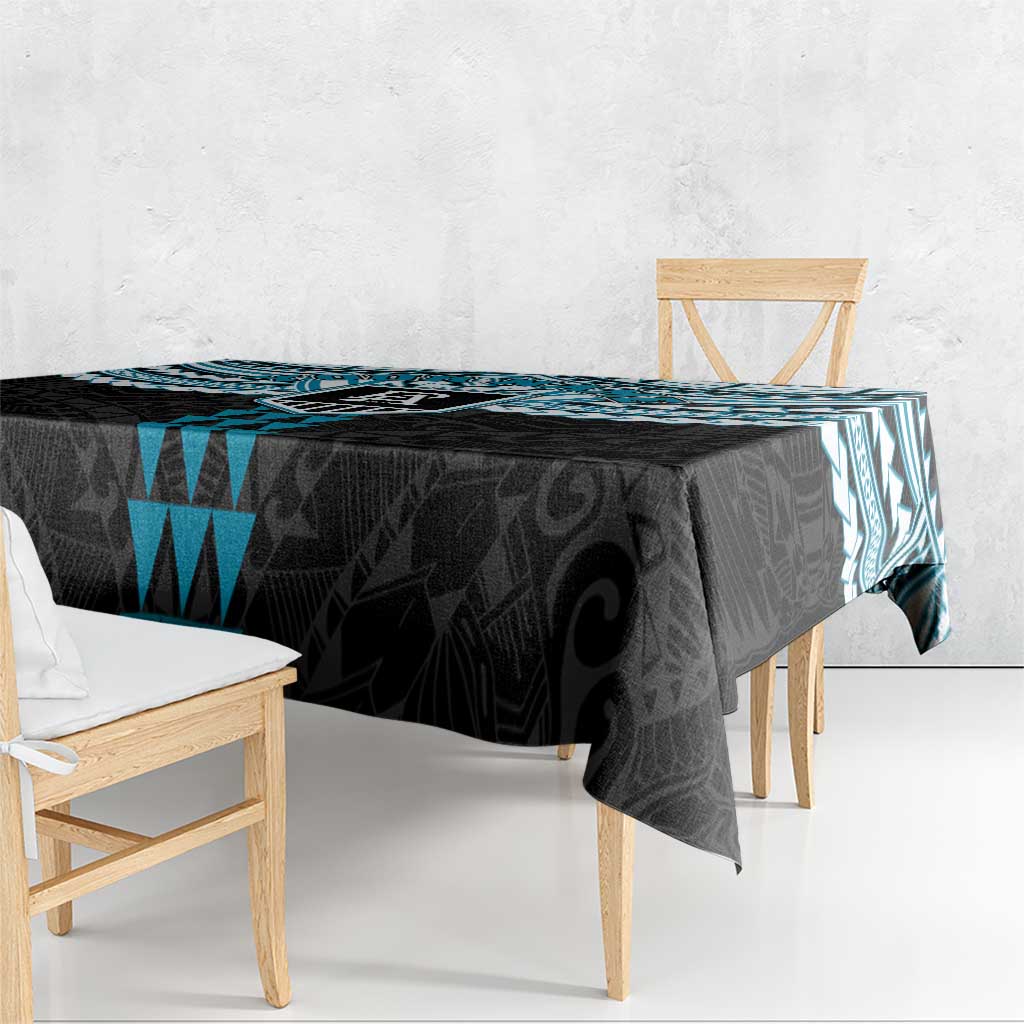 Personalized Port Adelaide Power Tablecloth Polynesian Tribal Pattern Heritage Football