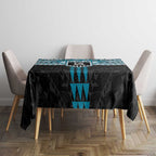 Personalized Port Adelaide Power Tablecloth Polynesian Tribal Pattern Heritage Football