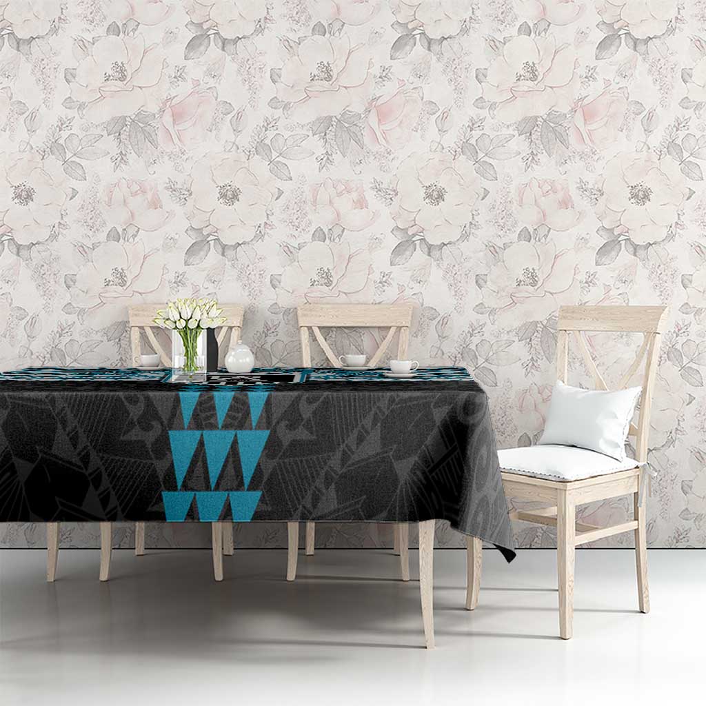 Personalized Port Adelaide Power Tablecloth Polynesian Tribal Pattern Heritage Football