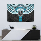 Personalized Port Adelaide Power Tapestry Polynesian Tribal Pattern Heritage Football
