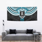 Personalized Port Adelaide Power Tapestry Polynesian Tribal Pattern Heritage Football