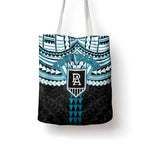 Personalized Port Adelaide Power Tote Bag Polynesian Tribal Pattern Heritage Football