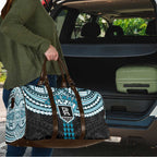 Personalized Port Adelaide Power Travel Bag Polynesian Tribal Pattern Heritage Football