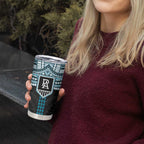 Personalized Port Adelaide Power Tumbler Cup Polynesian Tribal Pattern Heritage Football