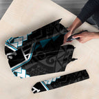 Personalized Port Adelaide Power Umbrella Polynesian Tribal Pattern Heritage Football