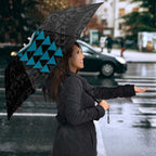 Personalized Port Adelaide Power Umbrella Polynesian Tribal Pattern Heritage Football