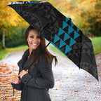 Personalized Port Adelaide Power Umbrella Polynesian Tribal Pattern Heritage Football