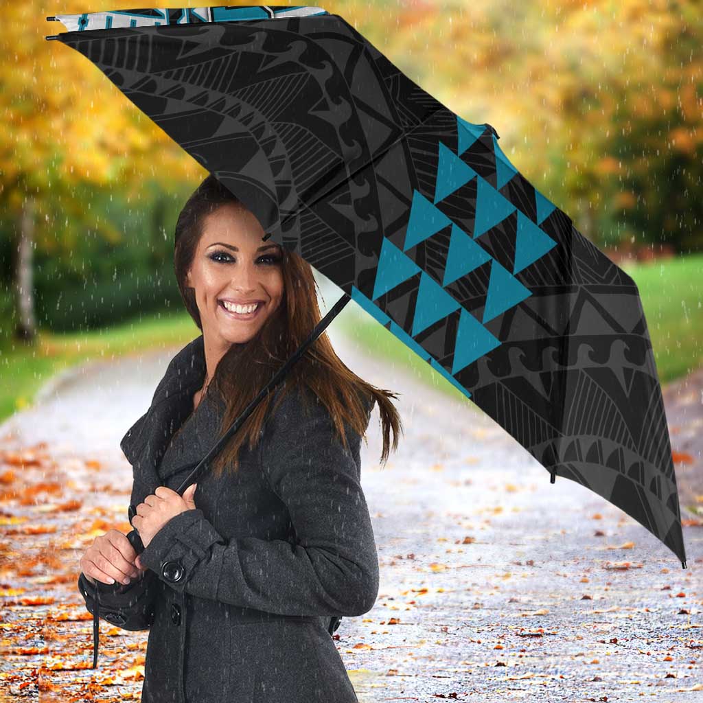 Personalized Port Adelaide Power Umbrella Polynesian Tribal Pattern Heritage Football