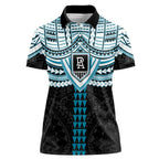 Personalized Port Adelaide Power Women Polo Shirt Polynesian Tribal Pattern Heritage Football