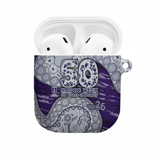 Fremantle Dockers NAIDOC Week 2026 AirPods Case Australian Aboriginal Dot Art Dreamtime Pattern Style