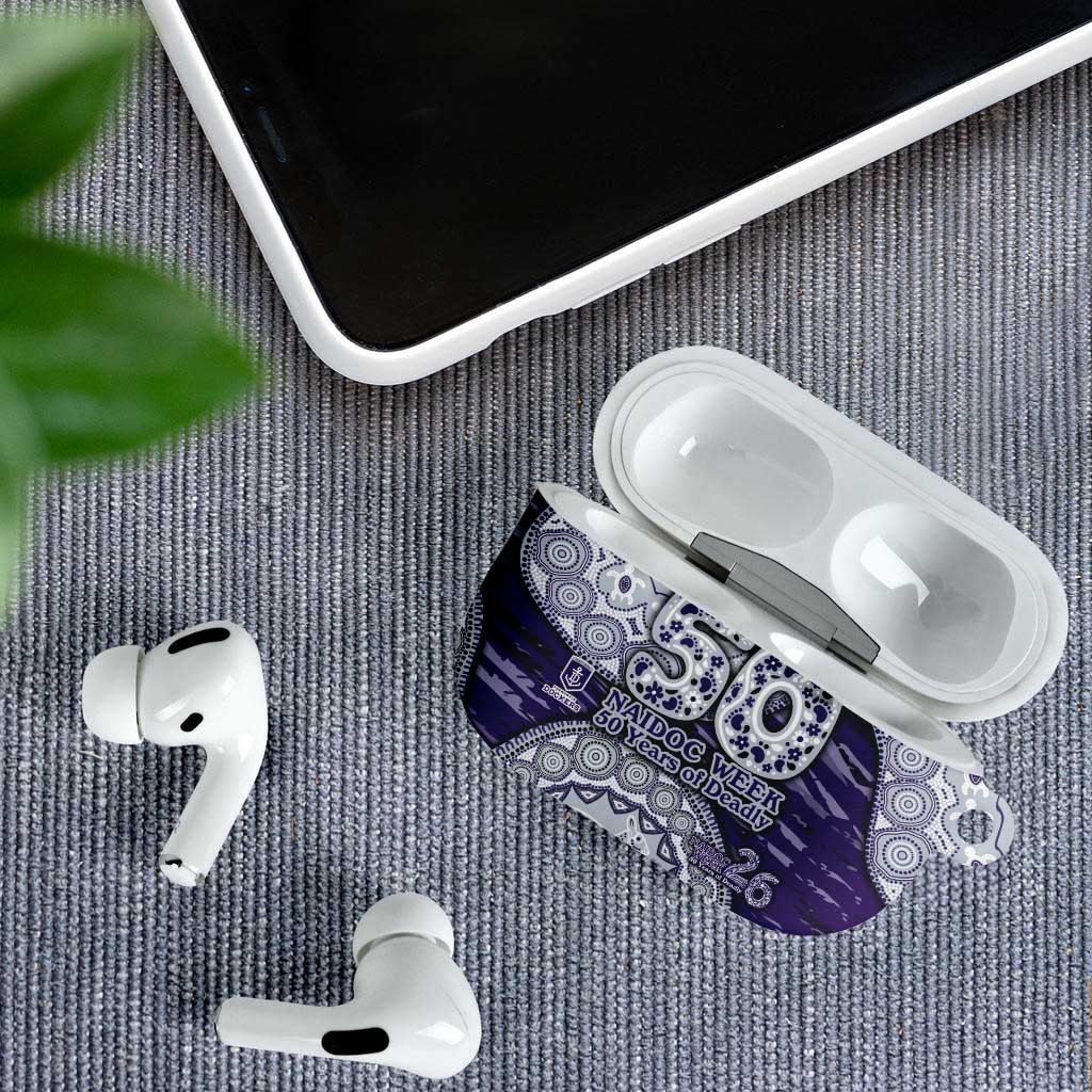 Fremantle Dockers NAIDOC Week 2026 AirPods Case Australian Aboriginal Dot Art Dreamtime Pattern Style