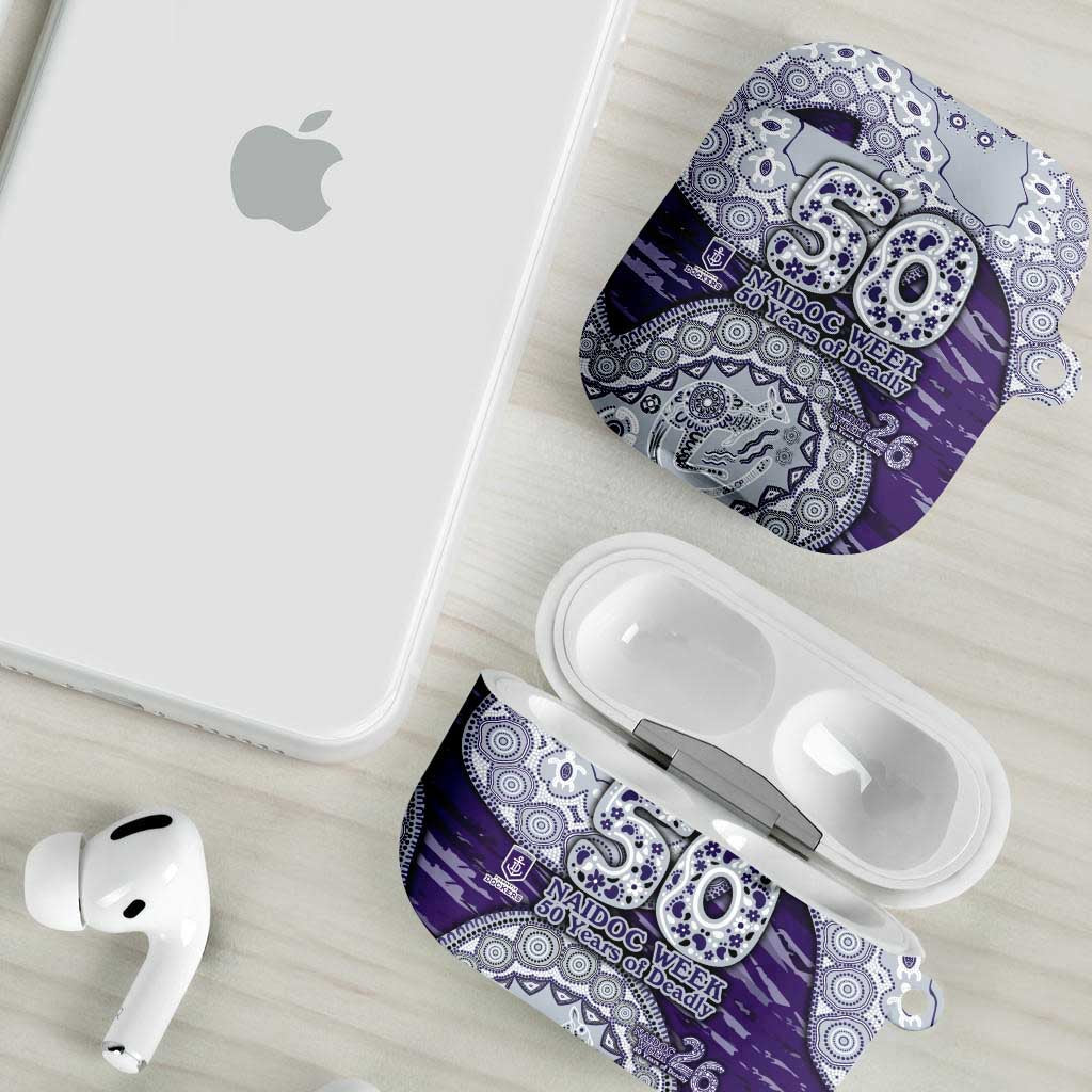 Fremantle Dockers NAIDOC Week 2026 AirPods Case Australian Aboriginal Dot Art Dreamtime Pattern Style