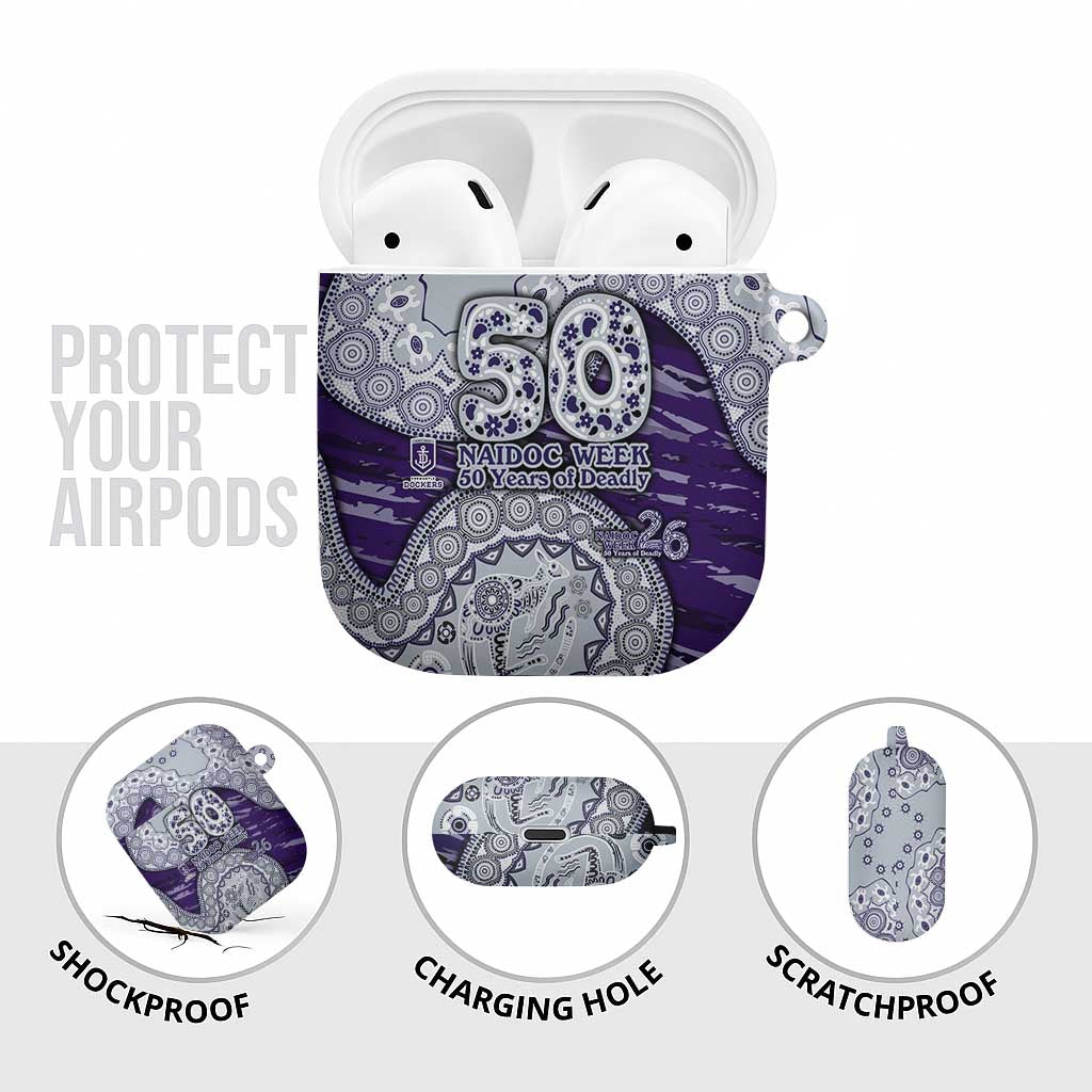 Fremantle Dockers NAIDOC Week 2026 AirPods Case Australian Aboriginal Dot Art Dreamtime Pattern Style