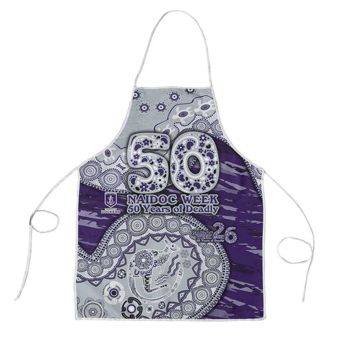 Fremantle Dockers NAIDOC Week 2026 Apron Australian Aboriginal Dot Art Dreamtime Pattern Style