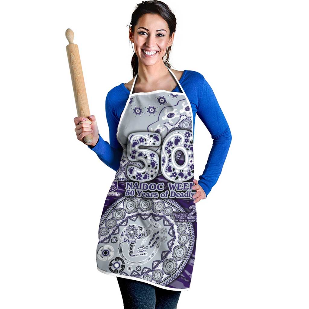 Fremantle Dockers NAIDOC Week 2026 Apron Australian Aboriginal Dot Art Dreamtime Pattern Style