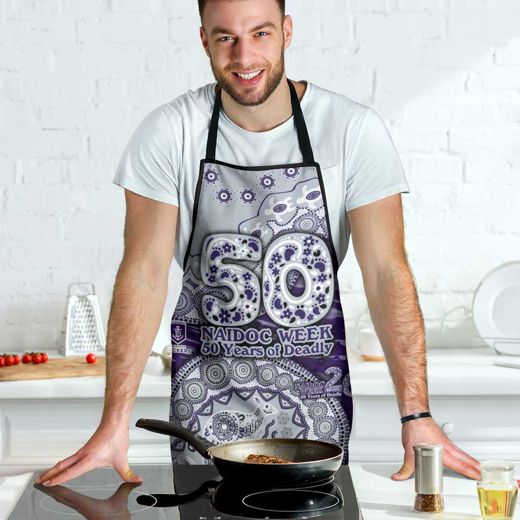 Fremantle Dockers NAIDOC Week 2026 Apron Australian Aboriginal Dot Art Dreamtime Pattern Style