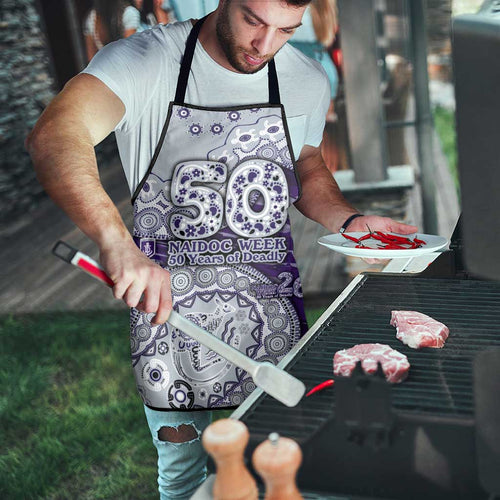 Fremantle Dockers NAIDOC Week 2026 Apron Australian Aboriginal Dot Art Dreamtime Pattern Style