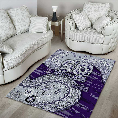 Fremantle Dockers NAIDOC Week 2026 Area Rug Australian Aboriginal Dot Art Dreamtime Pattern Style
