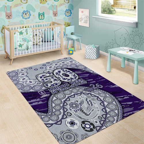 Fremantle Dockers NAIDOC Week 2026 Area Rug Australian Aboriginal Dot Art Dreamtime Pattern Style