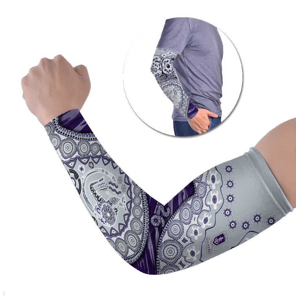 Fremantle Dockers NAIDOC Week 2026 Arm Sleeves Australian Aboriginal Dot Art Dreamtime Pattern Style