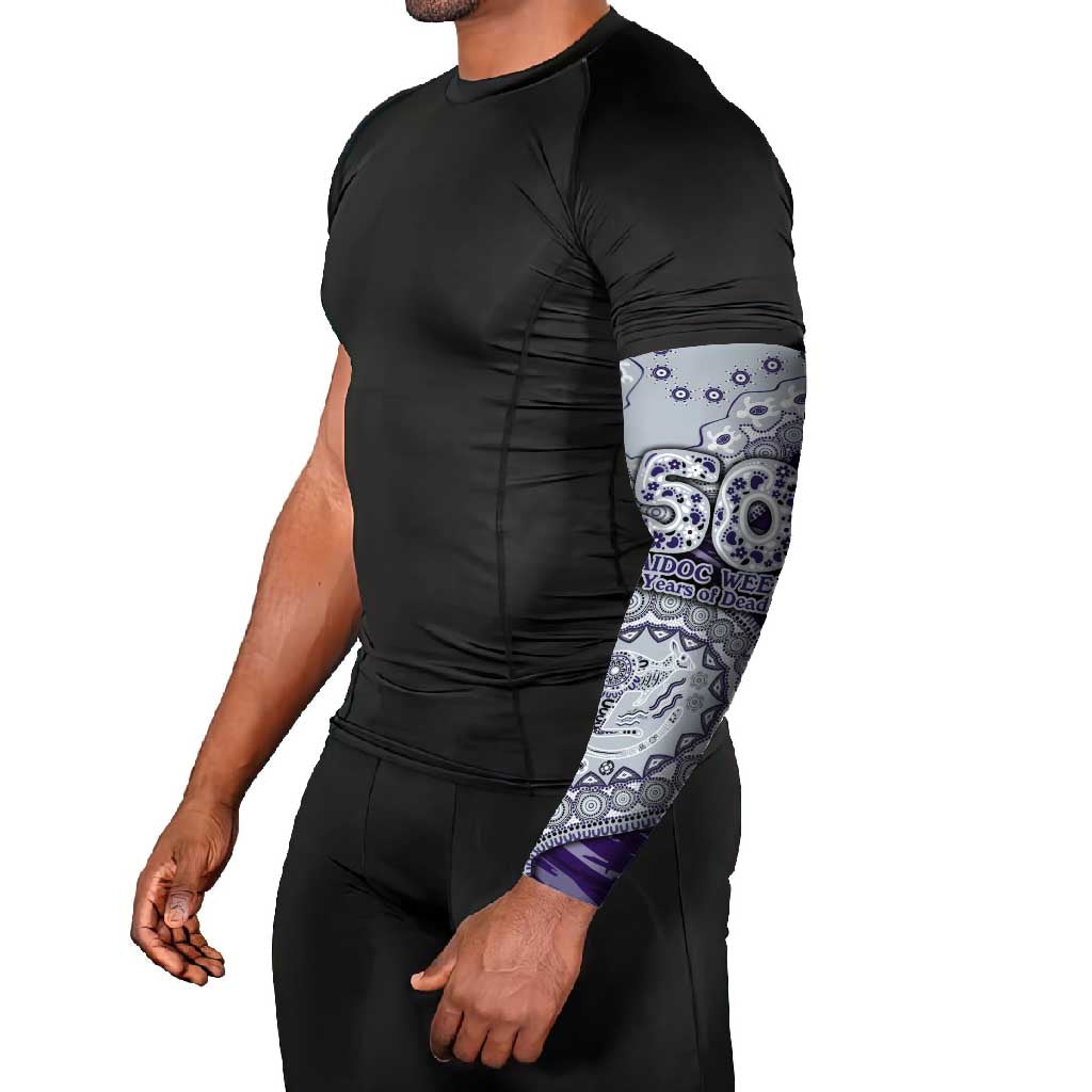 Fremantle Dockers NAIDOC Week 2026 Arm Sleeves Australian Aboriginal Dot Art Dreamtime Pattern Style