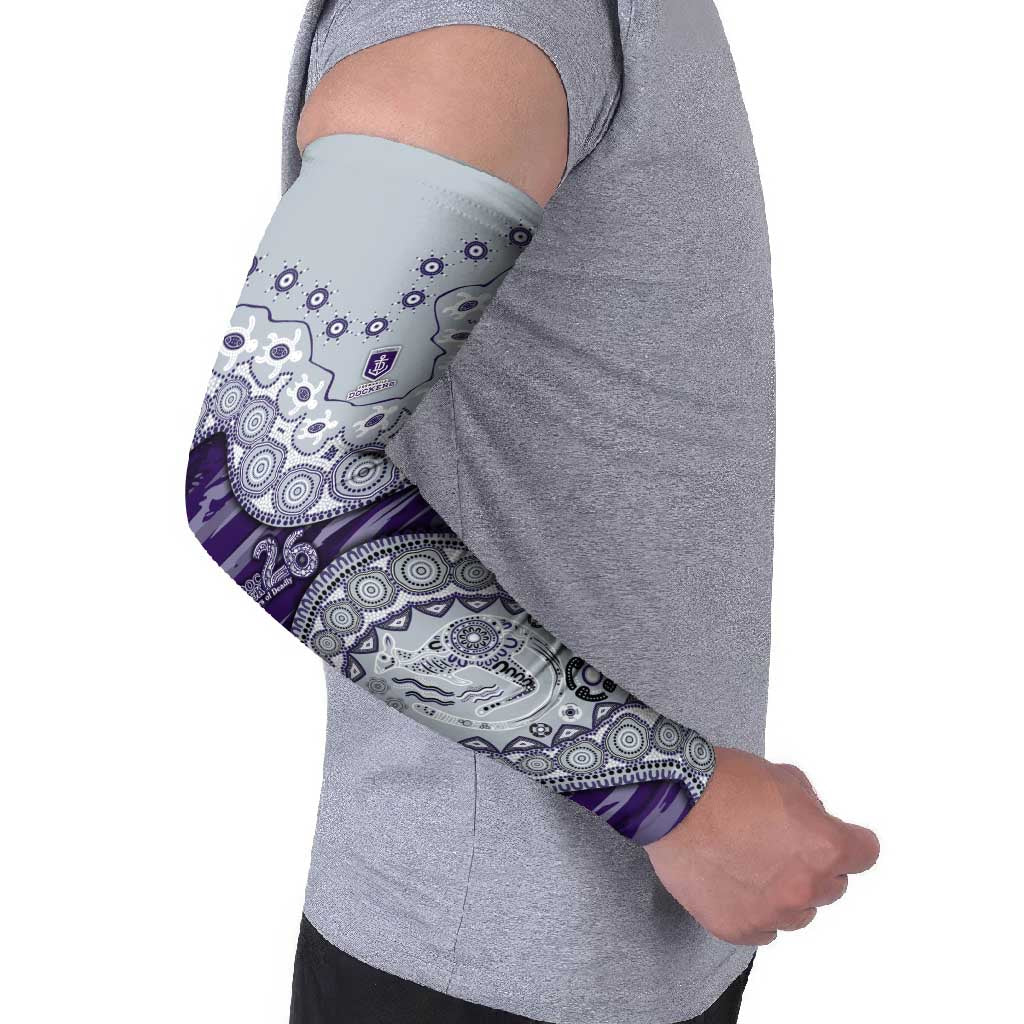 Fremantle Dockers NAIDOC Week 2026 Arm Sleeves Australian Aboriginal Dot Art Dreamtime Pattern Style