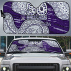 Fremantle Dockers NAIDOC Week 2026 Auto Sun Shade Australian Aboriginal Dot Art Dreamtime Pattern Style