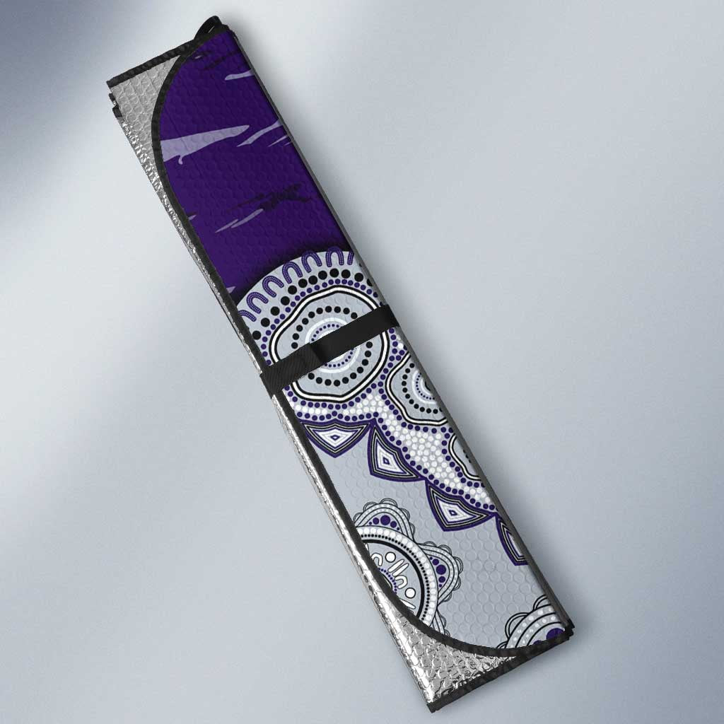 Fremantle Dockers NAIDOC Week 2026 Auto Sun Shade Australian Aboriginal Dot Art Dreamtime Pattern Style