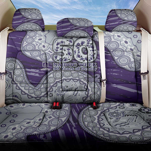 Fremantle Dockers NAIDOC Week 2026 Back Car Seat Cover Australian Aboriginal Dot Art Dreamtime Pattern Style