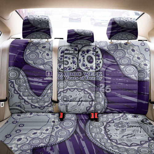 Fremantle Dockers NAIDOC Week 2026 Back Car Seat Cover Australian Aboriginal Dot Art Dreamtime Pattern Style