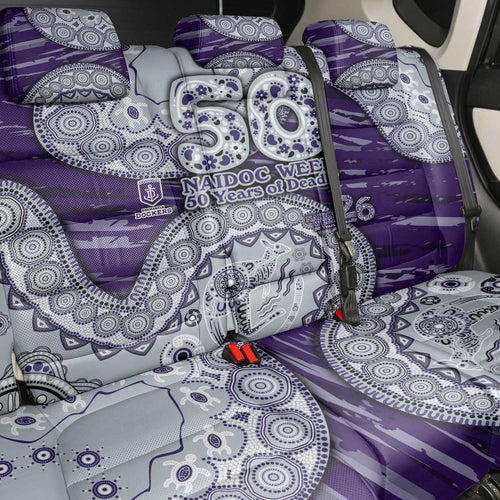 Fremantle Dockers NAIDOC Week 2026 Back Car Seat Cover Australian Aboriginal Dot Art Dreamtime Pattern Style