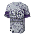 Fremantle Dockers NAIDOC Week 2026 Baseball Jersey Australian Aboriginal Dot Art Dreamtime Pattern Style