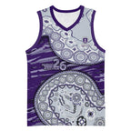Fremantle Dockers NAIDOC Week 2026 Basketball Jersey Australian Aboriginal Dot Art Dreamtime Pattern Style