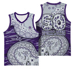 Fremantle Dockers NAIDOC Week 2026 Basketball Jersey Australian Aboriginal Dot Art Dreamtime Pattern Style