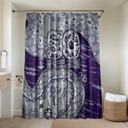 Fremantle Dockers NAIDOC Week 2026 Bathroom Set Australian Aboriginal Dot Art Dreamtime Pattern Style