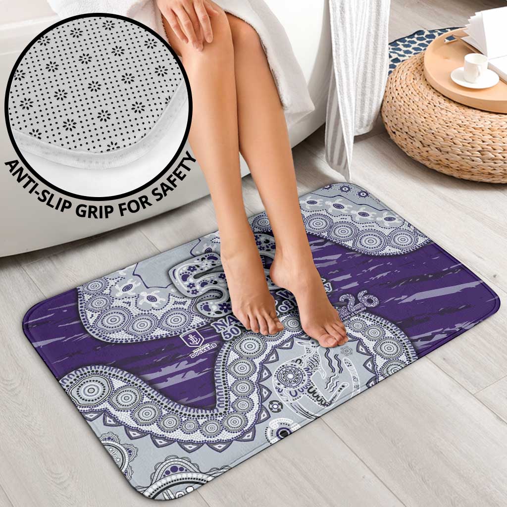 Fremantle Dockers NAIDOC Week 2026 Bathroom Set Australian Aboriginal Dot Art Dreamtime Pattern Style