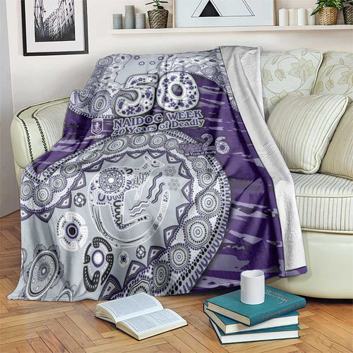 Fremantle Dockers NAIDOC Week 2026 Blanket Australian Aboriginal Dot Art Dreamtime Pattern Style