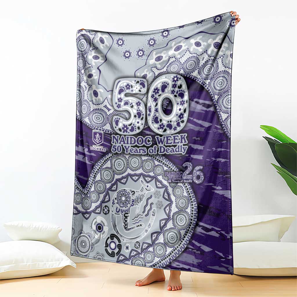 Fremantle Dockers NAIDOC Week 2026 Blanket Australian Aboriginal Dot Art Dreamtime Pattern Style